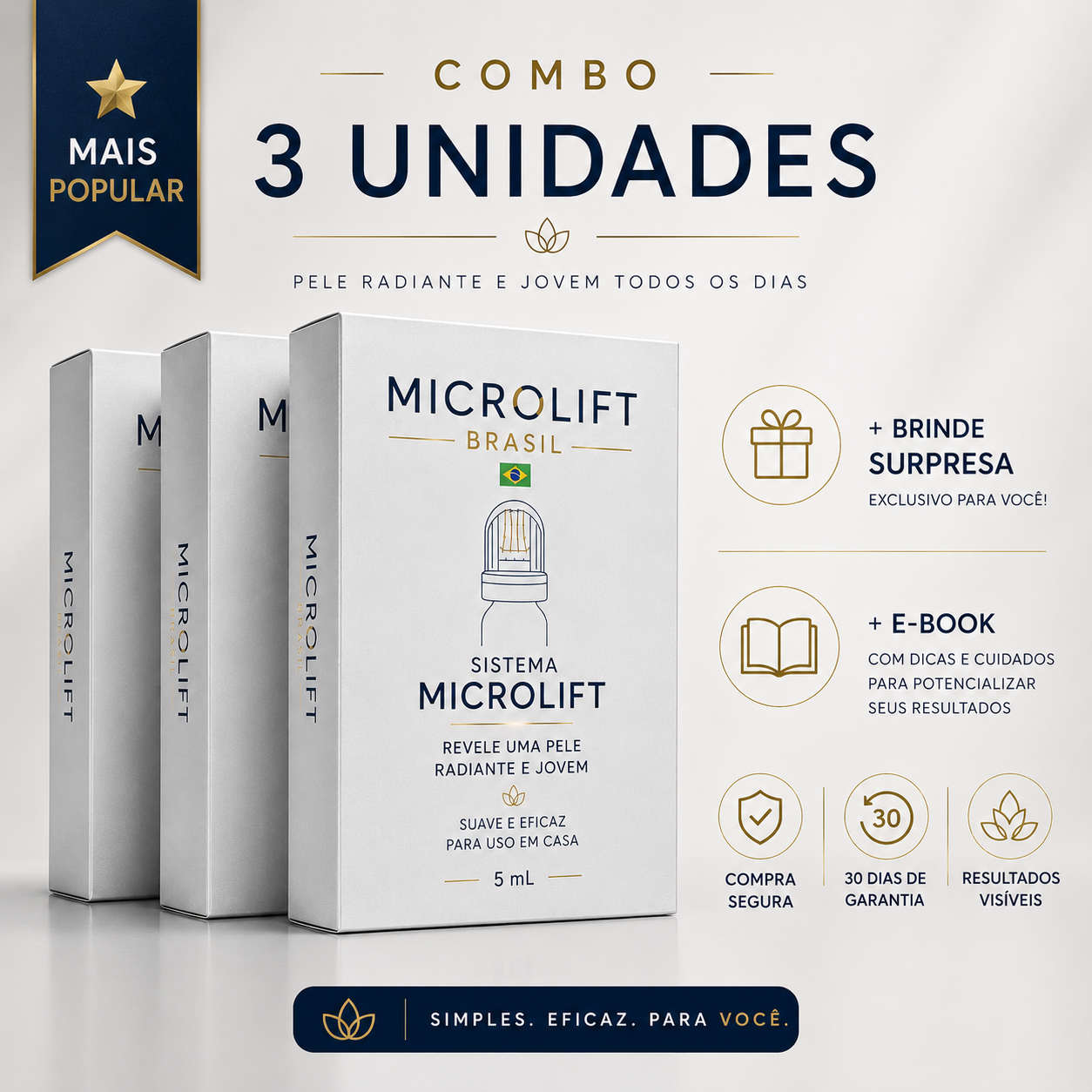 2 Kits Lábios mais volumosos e suaves em 5 minutos com o sistema MicroLift!